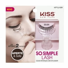 KISS NEW YORK - SO SIMPLE LASH - CÍLIOS INTEIRIÇOS COM APLICADOR SS01 - KISS NEW YORK KISS NEW YORK - SO SIMPLE LASH - CÍLIOS INTEIRIÇOS COM APLICADOR SS01 - KISS NEW YORK